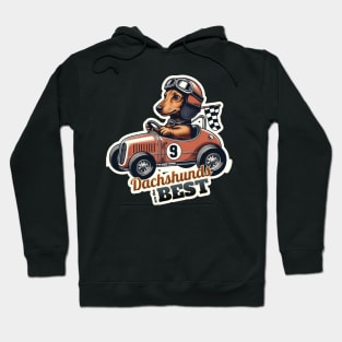 Car racer Dachshund Hoodie